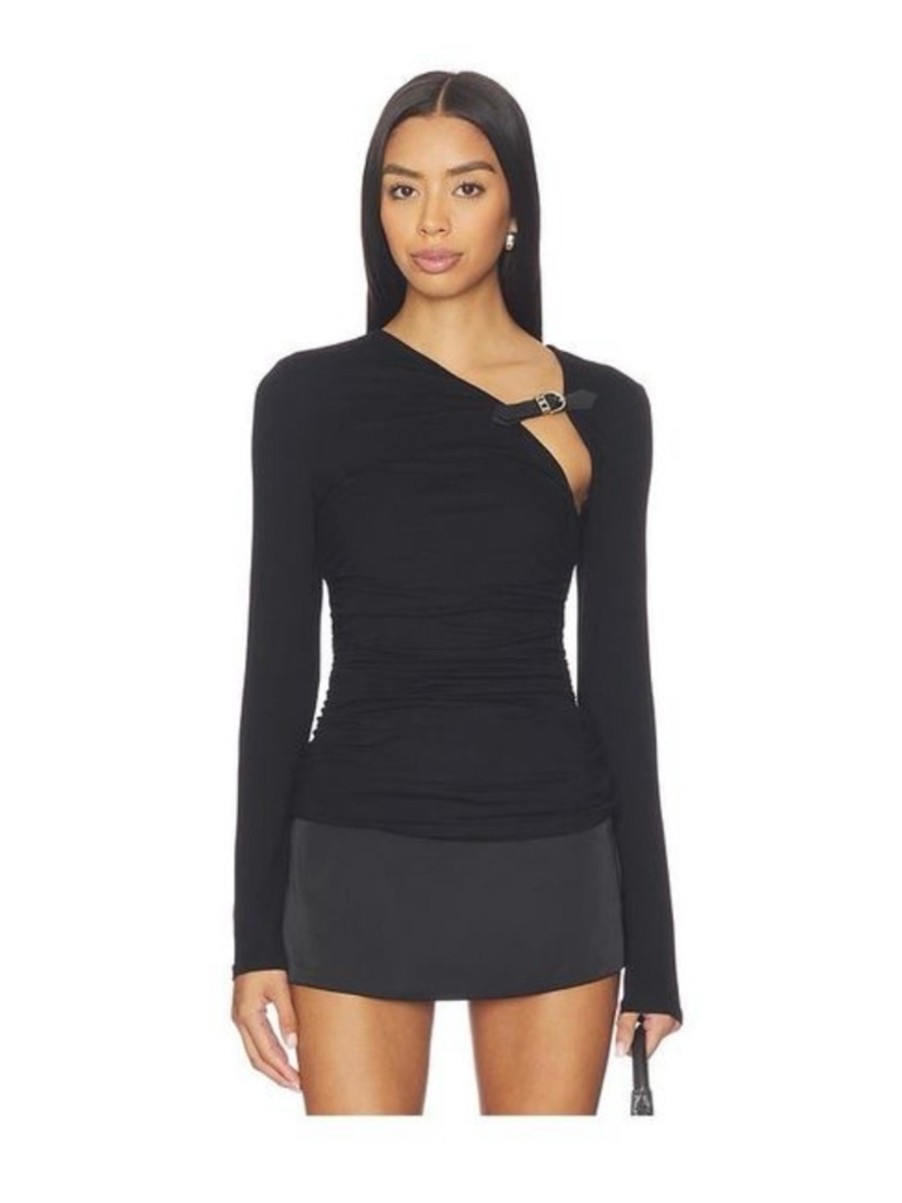 superdown Black Long Sleeve Top